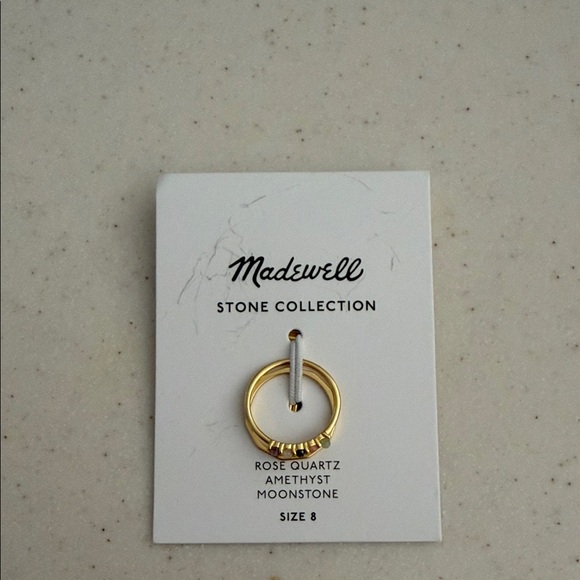 Madewell Jewelry - Madewell Gold Ring with Stone Accents